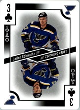 2017-18 O-Pee-Chee Playing Cards #3C Jaden Schwartz - HKY