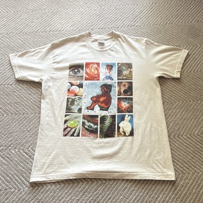 Supreme Collage Tee Natural SS24 Preshrunk Cotton Graphic Off-White Crew Neck M