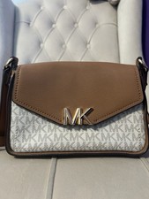 Michael Kors Signature MK Monogram Small Cros...