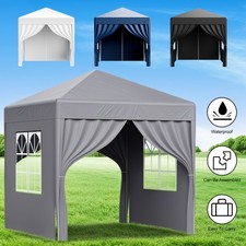 2x2m Pop Up Gazebo Marquee Outdoor Garden Party Wedding Tent Canopy - 4 Colour