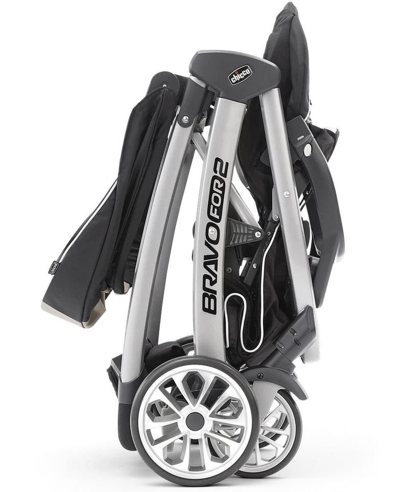 Chicco Bravo For 2 Standing/Sitting Double Stroller, Iron New - Image 2 of 4