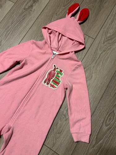 A Christmas Story Children's Pink Bunny Pajamas (pre-owned / Size 6 / Pink) - Picture 4 of 9