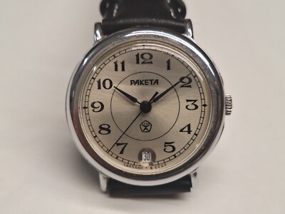 Paketa Herrenuhr Damen Vintage Handaufzug Russisch UdSSR 34mm Kal. 2614.H