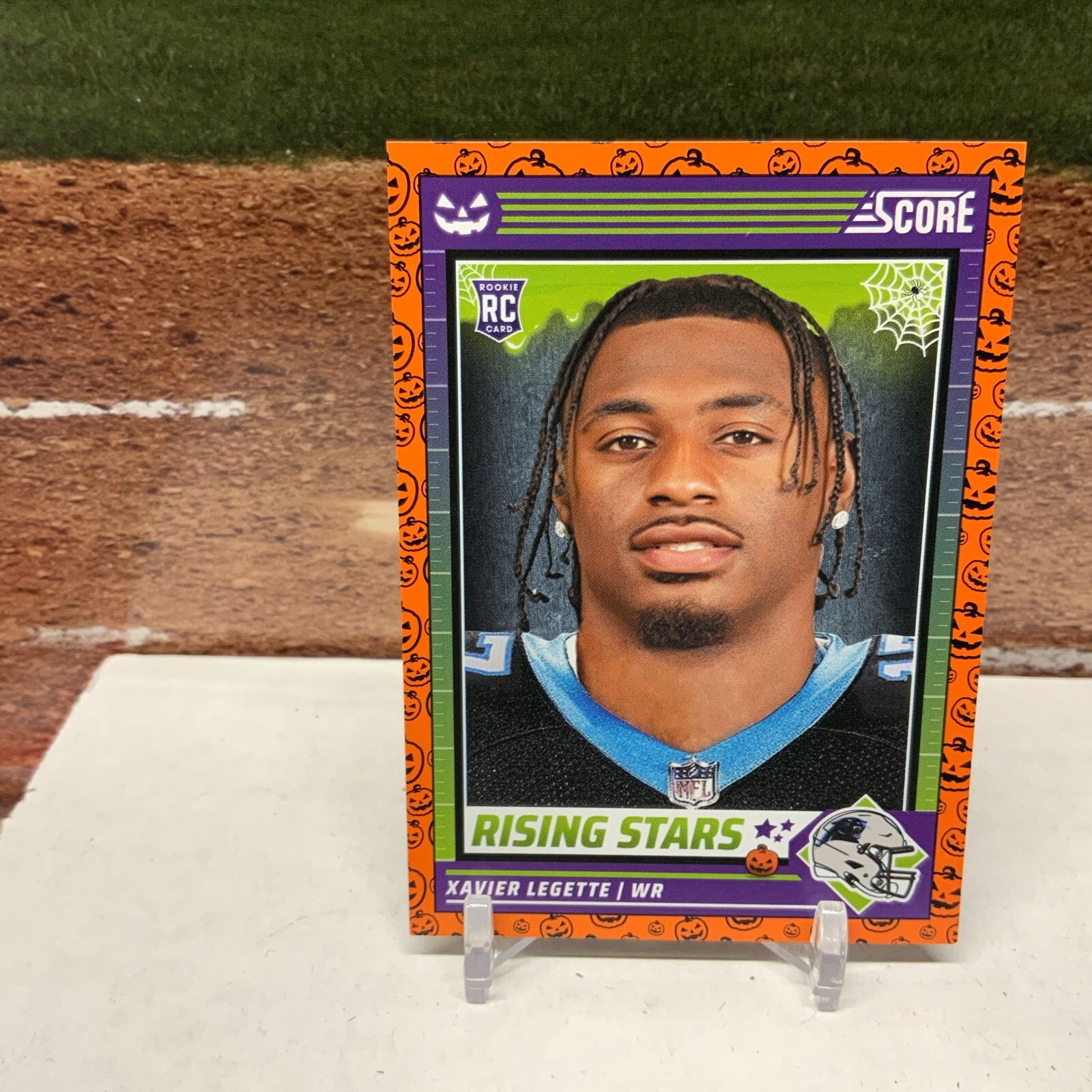 Xavier Legette Orange Pumpkins Rookie RC 2024 Score A Treat Card #49 Panthers