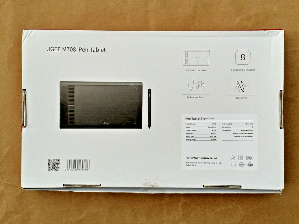 UGEE M708 Drawing Tablet (Pen not included) eBay