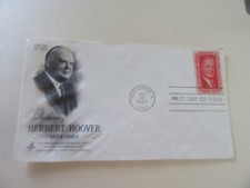 President Herbert Hoover 5c Stamp Fdc Sc#1269 Art Craft Cachet Cover-1965 Issue