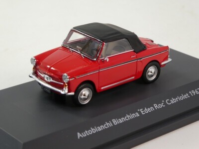 Schuco 1/43 Autobianchi Bianchina Cabriolet Eden Roc Rouge 1964 - PRO.R43 - Édition Limitée