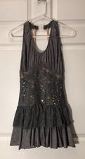 A Wish Come True Gray Lace Dance Costume Dress Medium Adult