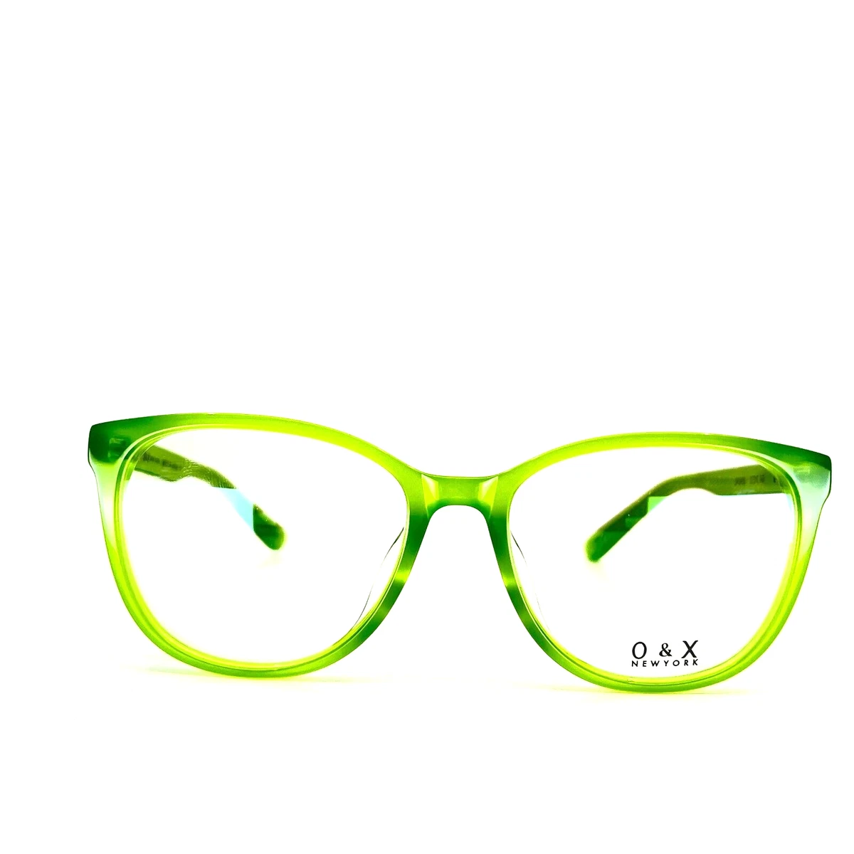 O X New York OP 245U Eyeglasses Frames Green Plastic Full Rim 52