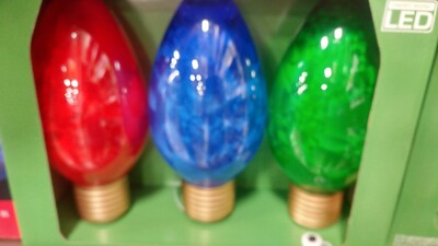 Jumbo Bulb Lawn Stakes Pathway Lights Markers Holiday Time NEW Vintage look