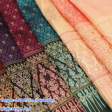 Ethnischer Thailand Blumen Jacquard Webstoff DIY Material Für Rocknähen Handwerk