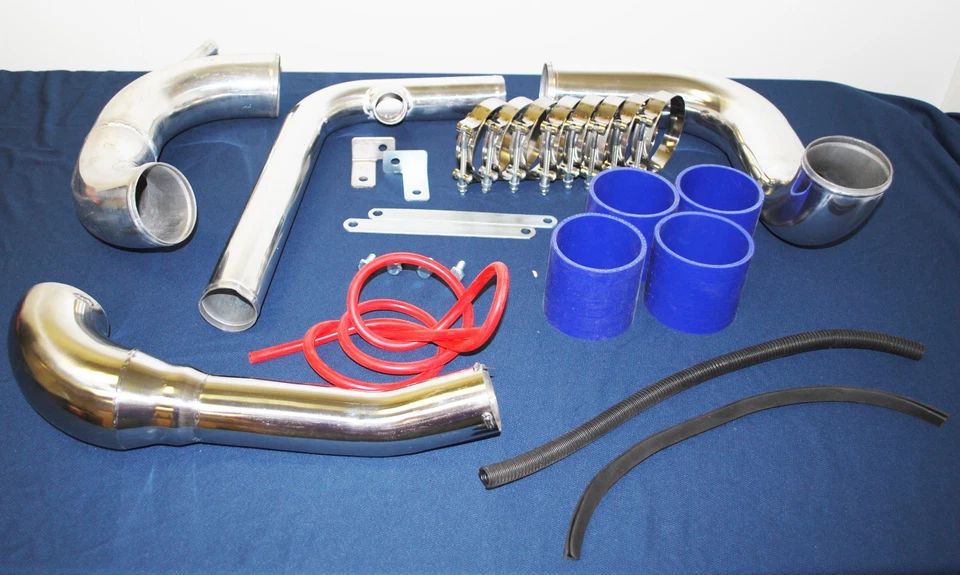  Kits de tuberías intercooler + abrazaderas + mangueras de silicona para Nissan 240SX KA24DE 1989-1994 Foto 2 de 3