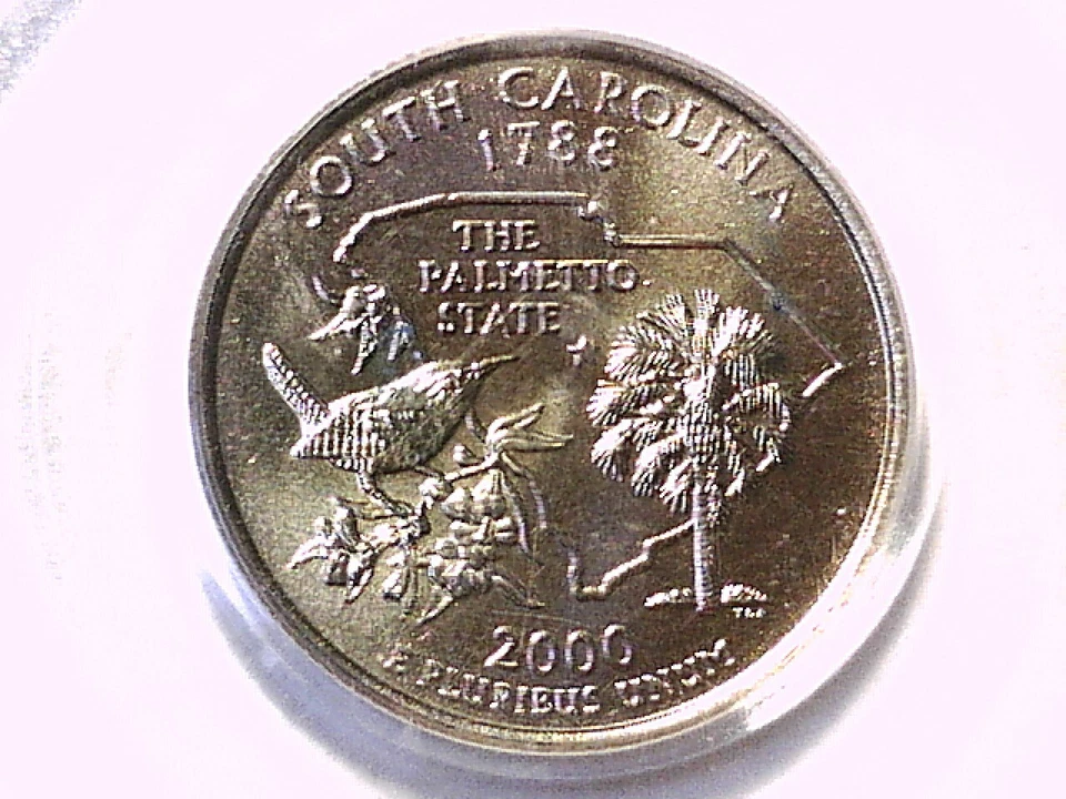 2000 D Washington State Quarter PCGS MS 66 South Carolina 2698110 - Image 2 of 3