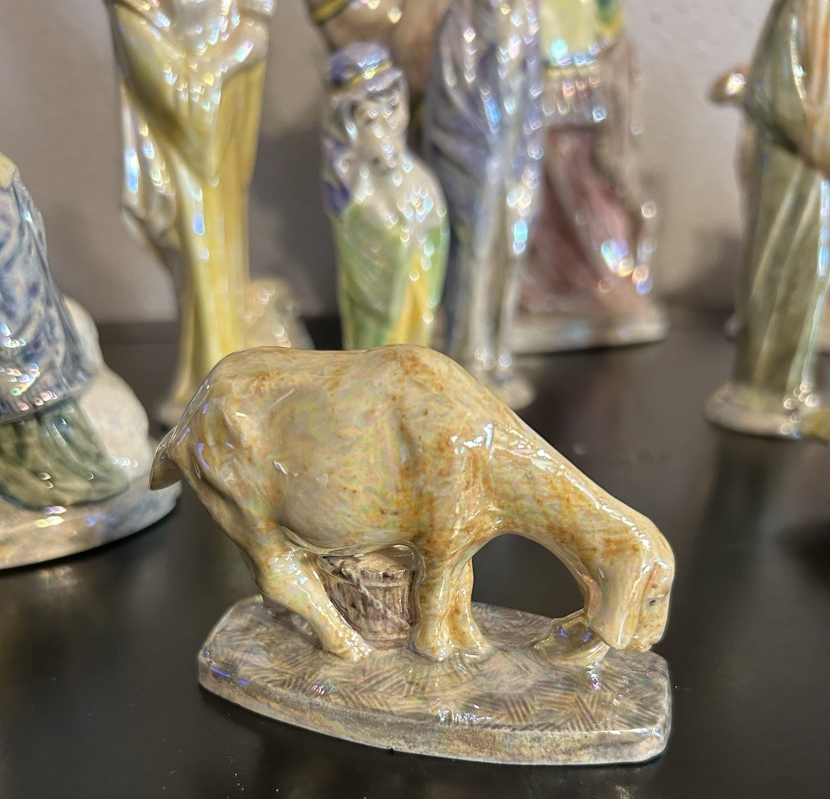 Vintage Nativity  15 Piece Set Byron Molds 1973 Beautiful Camels Cows Lambs Goat