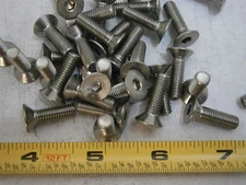 Machine Screws M6 x 20 Flat Socket Cap Stainless Steel Lot of 25 #4423