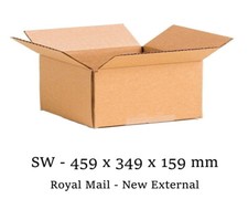 SMALL PARCEL CARDBOARD POSTAL BOXES ROYAL MAIL MAX SIZE 450x350x160mm PACK OF 50