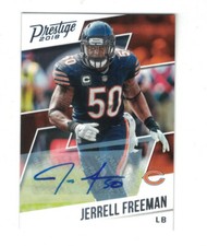 JERELL FREEMAN 2018 Panini Prestige AUTO Chicago Bears Captain SP No. 131 RARE
