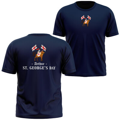 Personalisiertes Kinder-T-Shirt St. Georges Day Shirt George's English Cross Knight...