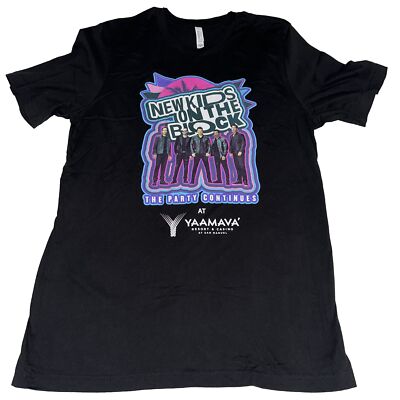 NKOTB New Kids On The Block The Party Continues T-shirt Yaamava Casino Size XL