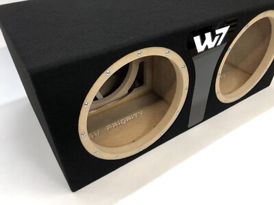 JL Audio 12w7 AE dual sealed sub box SPECIAL EDITION with black
