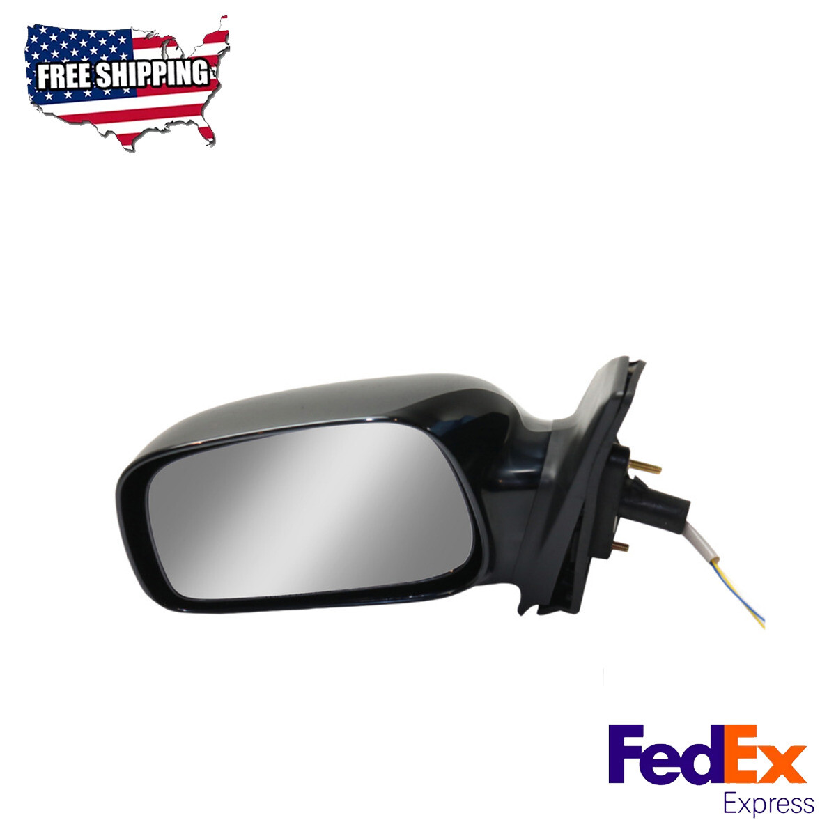 Paintable Power Mirror Glass Driver Side for 2003-2008 Toyota Corolla-image