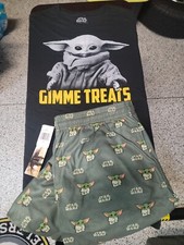 Star Wars Men's The Mandalorian Baby Yoda Pajama Set 2XL Top /XL Fleece Pants
