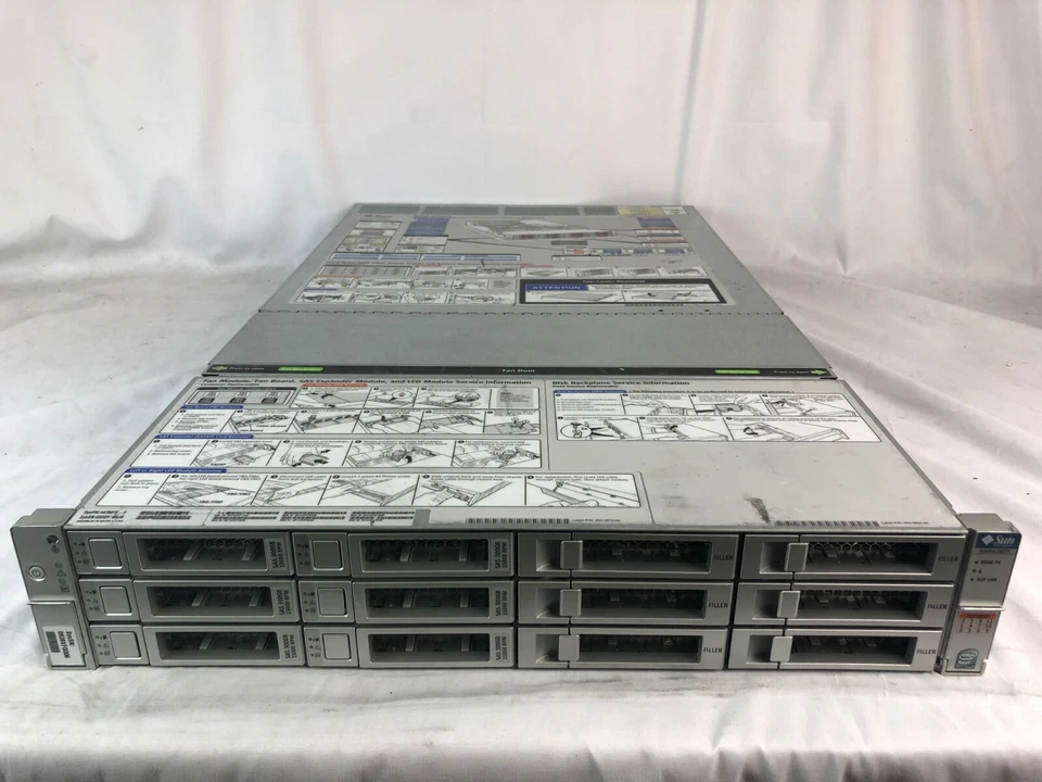 ORACLE Sun Fire X4275 NO CPU, NO RAM, NO HDD, Base 541-2542 W/ TRAYS, 2X PSU - Image 2 of 4
