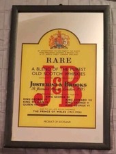 J & B - Old Scotch Whiskies. Specchio/Quadretto 32×22 Cm