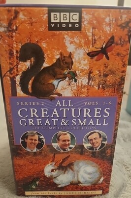 All Creatures Great and Small - Series Two Set (VHS, 1999) 6 VHS
