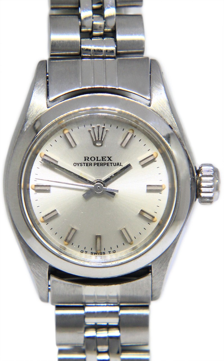 Rolex Oyster Perpetual No Date Steel American Bracelet Ladies 24mm