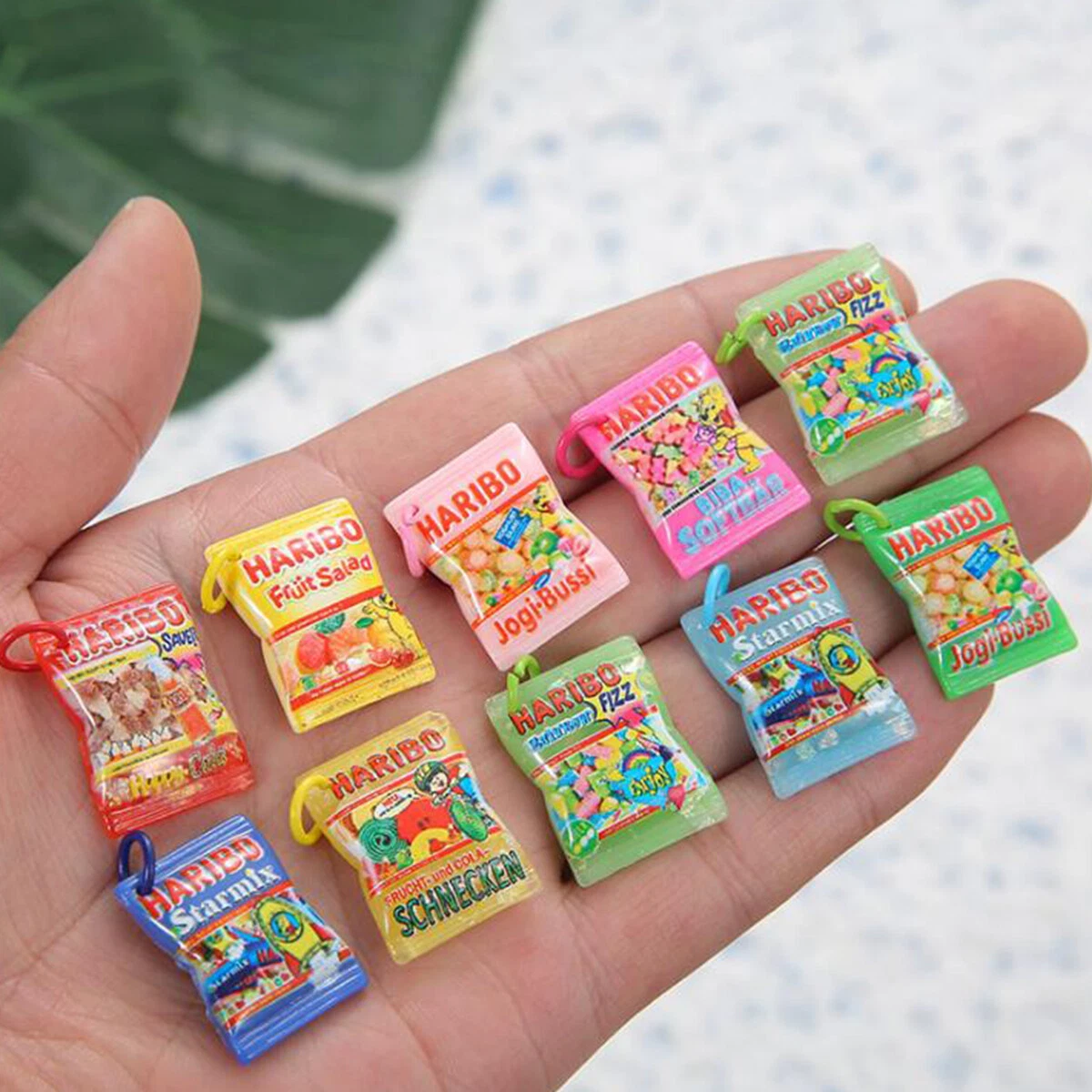 10Pcs Cute Resin Candy Cabochon Charms Pendant For DIY Earring Keychain  Necklace