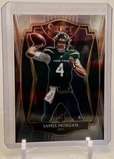 2020 Panini Select James Morgan Rookie RC Premier Level Card #184 Jets W/Top