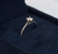 Laings Diamond Solitaire Platinum Ring (M)