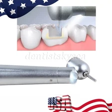 Dental 45 Degree Surgical High Speed Handpiece LED E-generator Push Button 4H US
