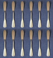 SET OF TWELVE - Oneida Stainless MINUTE MAN - COLONIAL BOSTON Butter Servers NEW
