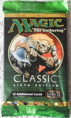mtg 6th edition booster box MTG: CLASSIC 6th EDITION Sealed Booster Pack from Box - Magic - English NEW