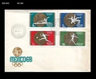 Sports,Olympics,Wrestling,Canoe,Soccer,javelin throw,Hungary 1969 FDC,Cover