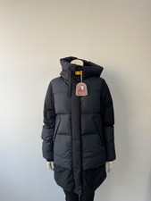 Parajumpers Womens Sybella Long Puffer Jacket Black Size M Nwt