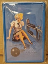 BLECHSCHILD  - METALLSCHILD  Pin up  20 x 30 cm