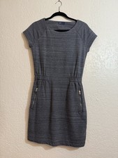 GAP Gray Stretch Dress w/ Zipper Pockets – Short Sleeve – Women’s S – NWOT