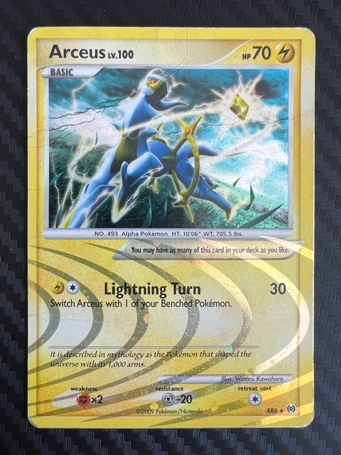 Pokemon TCG Arceus AR6/9 Holo Rare Arceus DMG