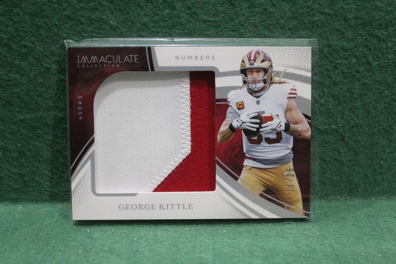 2025 Panini Immaculate Collection George Kittle Numbers/25 Patch 49ers