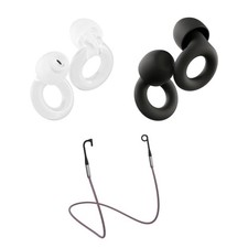 Reusable Earplugs 2-Pack Noise Reduction for Sleep, Focus Socializing 16dB