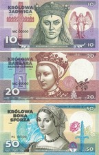 Matej Gabris Polen 2023 Polish Queens Set x3 Fantasy Banknote MG 00000