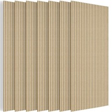 BUBOS 4-Pack Acoustic Panels 47.2"x23.6", Peel Stick Sound 10Pack, Camel