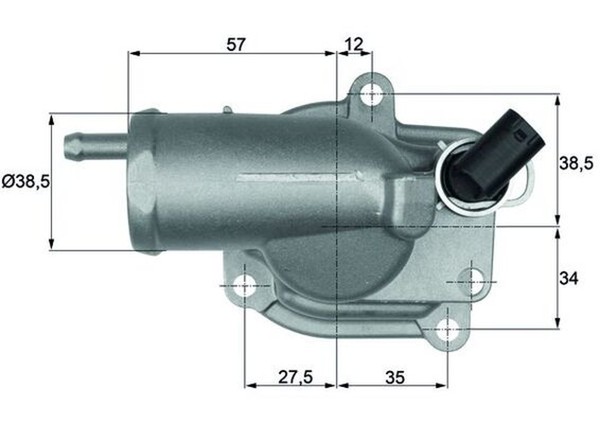Mahle Thermostat KüHlmittel TH 10 87 FüR Mercedes Klasse S210 W210 Model 200 CDI-image