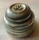 Antique Wind-Up Music Powder Box “Till the End of Time” No. 42 Metal Floral Top — photo 1