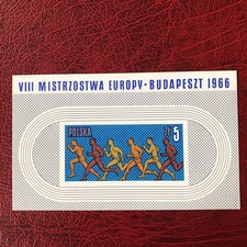 Poland Stamps 1966 MNH European Championship Light Athletic in Budapest
