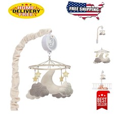 Celestial Musical Baby Mobile with Volume Control - Clouds  Stars Decor