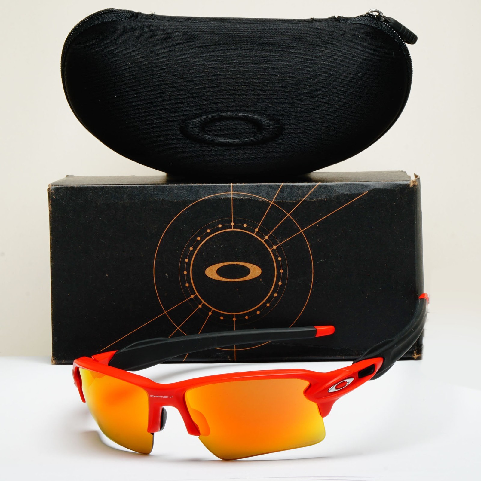 Oakley Sunglasses Flak 2.0 XL OO 9188 J1 Matte Redline Prizm Ruby Orange